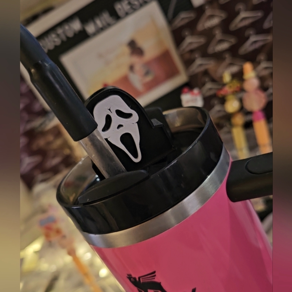 3d Printed Scream Straw topper